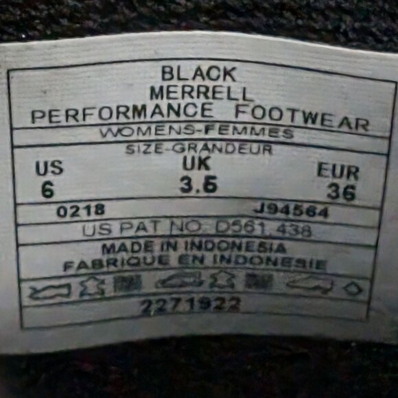 Merrell Encore Kassie Sport Moc Shoes Womens Black Leather Slip On J94564 Size 6 - Picture 12 of 12